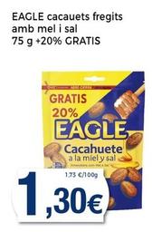Oferta de Eagle - Cacauets Fregits Amb Mel I Sal por 1,3€ en Supermercats Jespac