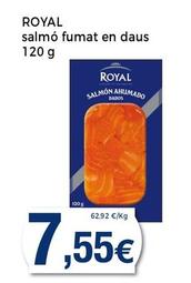 Oferta de Royal - Salmó Fumat En Daus por 7,55€ en Supermercats Jespac