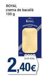 Oferta de Royal - Crema De Bacalla por 2,4€ en Supermercats Jespac