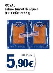 Oferta de Royal - Salmó Fumat Llenques Pack Duo por 5,9€ en Supermercats Jespac