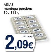 Oferta de Arias - Mantega Porcions por 2,09€ en Supermercats Jespac