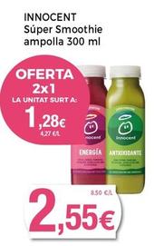 Oferta de Innocent - Super Smoothie Ampolla por 2,55€ en Supermercats Jespac
