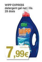 Oferta de Wipp Express - Detergent Gel Net I Llis por 7,99€ en Supermercats Jespac