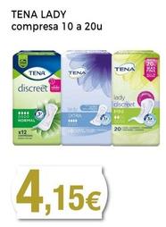 Oferta de Tena Lady - Compresa por 4,15€ en Supermercats Jespac