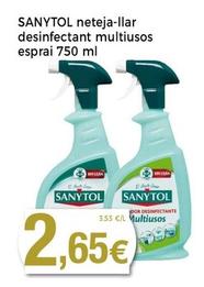 Oferta de Sanytol - Neteja-llar Desinfectant Multiusos Esprai por 2,65€ en Supermercats Jespac