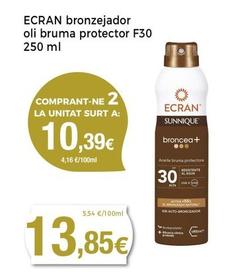 Oferta de Ecran - Bronzejador Oli Bruma Protector F30 por 13,85€ en Supermercats Jespac