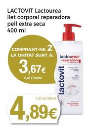 Oferta de Lactovit - Lactourea Llet Corporal Reparadora Pell Extra Seca por 4,89€ en Supermercats Jespac
