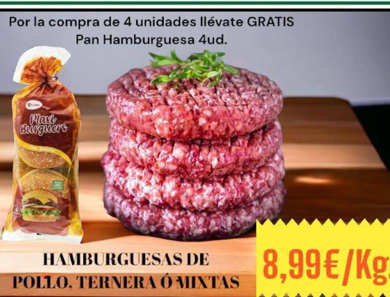 Oferta de Hamburguesas por 8,99€ en Supermercados Extremadura