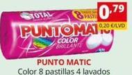Oferta de Punto Matic - Color 8 Pastillas 4 Lavados por 0,79€ en Supermercados Extremadura