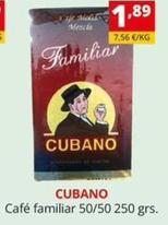 Oferta de Cubano - Café Familiar 50/50 por 1,89€ en Supermercados Extremadura