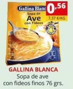 Oferta de Gallina Blanca - Sopa De Ave Con Fideos Finos por 0,56€ en Supermercados Extremadura