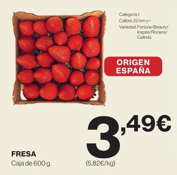 Oferta de Fresas por 3,49€ en El Corte Inglés