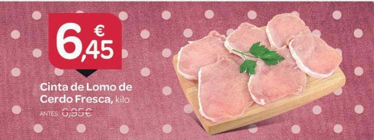 Oferta de Cinta de lomo por 6,45€ en Supermercados El Jamón