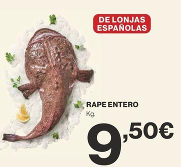 Oferta de Rape por 9,5€ en Supercor