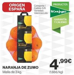 Oferta de El Corte Inglés - Naranja De Zumo por 4,99€ en Supercor