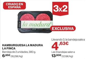 Oferta de La Finca - Hamburguesa La Madura por 6,95€ en Supercor