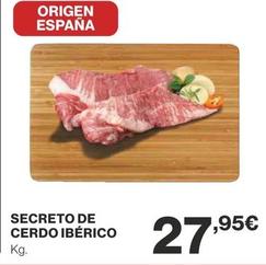 Oferta de Secreto De Cerdo Ibérico por 27,95€ en Supercor