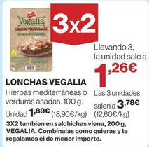 Oferta de Vegalia - Lonchas por 1,89€ en Supercor