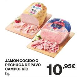 Oferta de Campofrío - Jamón Cocido O Pechuga De Pavo por 10,95€ en Supercor