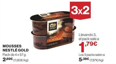 Oferta de Nestlé - Mousses Gold por 2,69€ en Supercor
