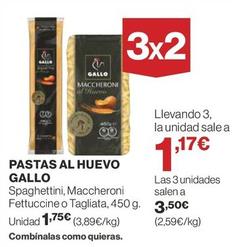 Oferta de Gallo - Pastas Al Huevo por 1,75€ en Supercor