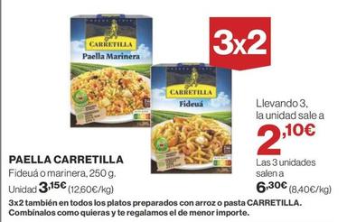 Oferta de Carretilla - Paella por 3,15€ en Supercor