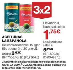 Oferta de La Española - Aceitunas por 2,63€ en Supercor