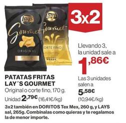 Oferta de Lay's - Gourmet Patatas Fritas por 2,79€ en Supercor
