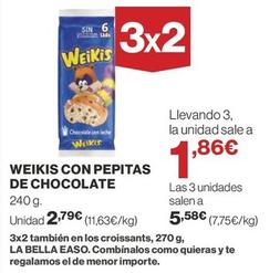 Oferta de Weikis - Con Pepitas De Chocolate por 2,79€ en Supercor