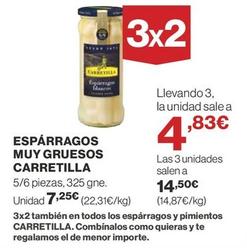 Oferta de Carretilla - Espárragos Muy Gruesos por 7,25€ en Supercor