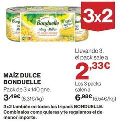 Oferta de Bonduelle - Maíz Dulce por 3,49€ en Supercor