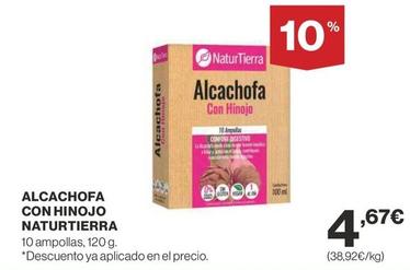 Oferta de Naturtierra - Alcachofa Con Hinojo por 4,67€ en Supercor
