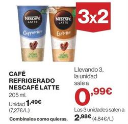Oferta de Nescafé - Café Refrigerado Latte por 1,49€ en Supercor