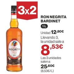 Oferta de Bardinet - Ron Negrita por 12,8€ en Supercor