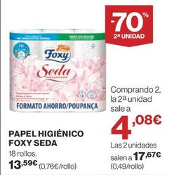 Oferta de Foxy - Papel Higiénico Seda por 13,59€ en Supercor