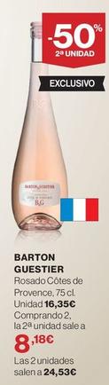 Oferta de Barton Guestier - Rosado Côtes De Provence por 16,35€ en Supercor