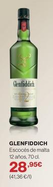 Oferta de Glenfiddich - Escocés De Malta 12 Años por 28,95€ en Supercor
