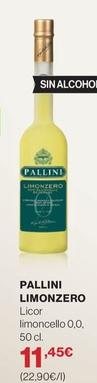 Oferta de Pallini Limonzero - Licor Limoncello 0,0 por 11,45€ en Supercor