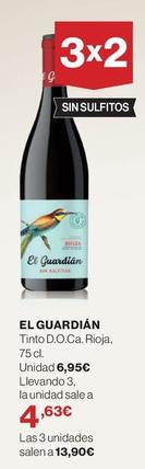 Oferta de El Guardian - Tinto D.O.Ca. Rioja por 6,95€ en Supercor