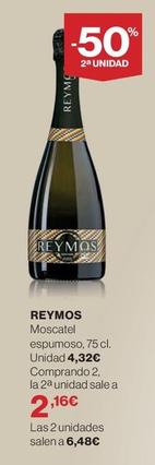 Oferta de Reymos - Moscatel Espumoso por 4,32€ en Supercor