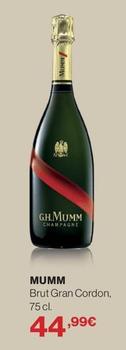 Oferta de Mumm - Brut Gran Cordon por 44,99€ en Supercor