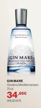 Oferta de Gin Mare - Ginebra Mediterranean por 34,95€ en Supercor