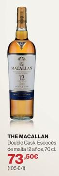 Oferta de The Macallan - Double Cask. Escocés De Malta 12 Años por 73,5€ en Supercor