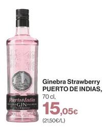 Oferta de Puerto De Indias - Ginebra Strawberry por 15,05€ en Supercor