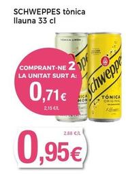 Oferta de Schweppes - Tonica Llauna por 0,95€ en Keisy