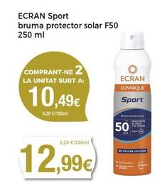 Oferta de Ecran - Sport Bruma Protector Solar F50 por 12,99€ en Keisy