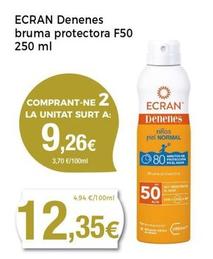 Oferta de Ecran - Denenes Bruma Protectora F50 por 12,35€ en Keisy