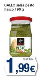 Oferta de Gallo - Salsa Pesto Flascó por 1,99€ en Keisy