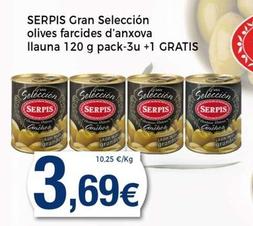 Oferta de Serpis - Ran Selección Olives Farcides D'anxova Llauna por 3,69€ en Keisy
