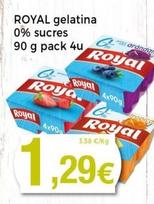 Oferta de Royal - Gelatina 0% Sucres por 1,29€ en Keisy